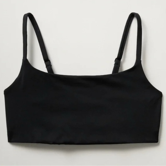 NWT Athleta Scoop Black Bikini Top Size Small A-C - Picture 3 of 6